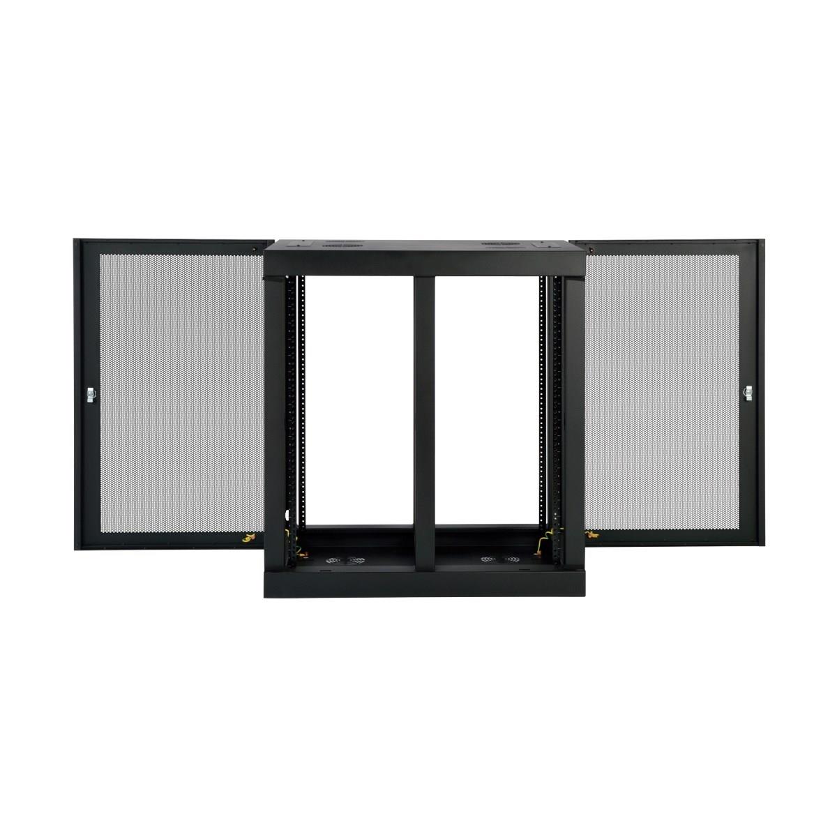 TRIPP LITE SmartRack 18U Heavy-Duty Low-Profile Server-Depth Side-Mount Wall-Mount Rack Enclosure Cabinet