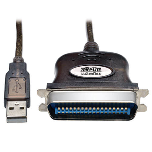 TRIPP LITE USB to Parallel Printer Cable (USB-A to Centronics 36 M/M) 10-ft 3m