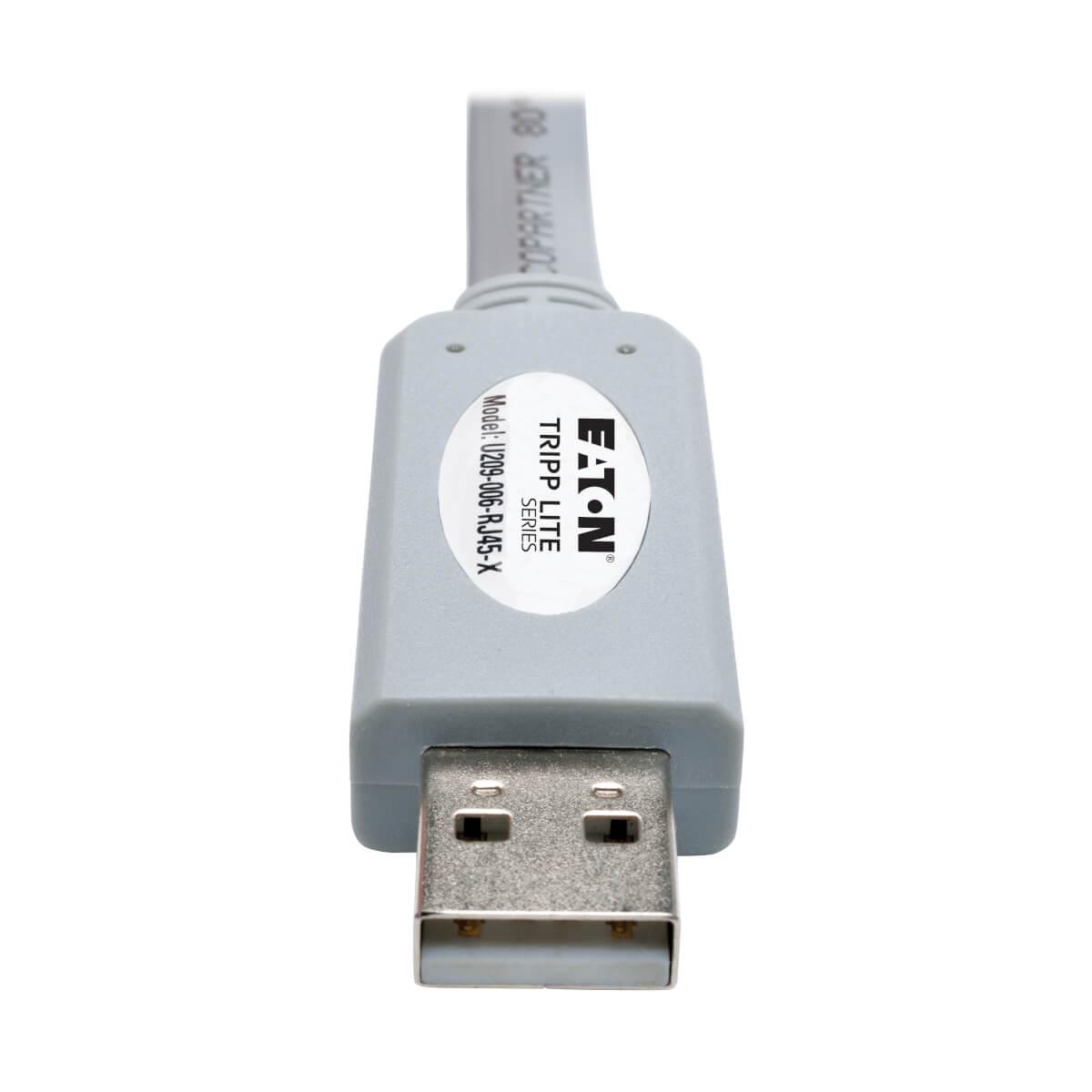 TRIPP LITE USB to RJ45 Cisco Serial Rollover Cable USB Type-A to RJ45 M/M 6 ft 1.8m