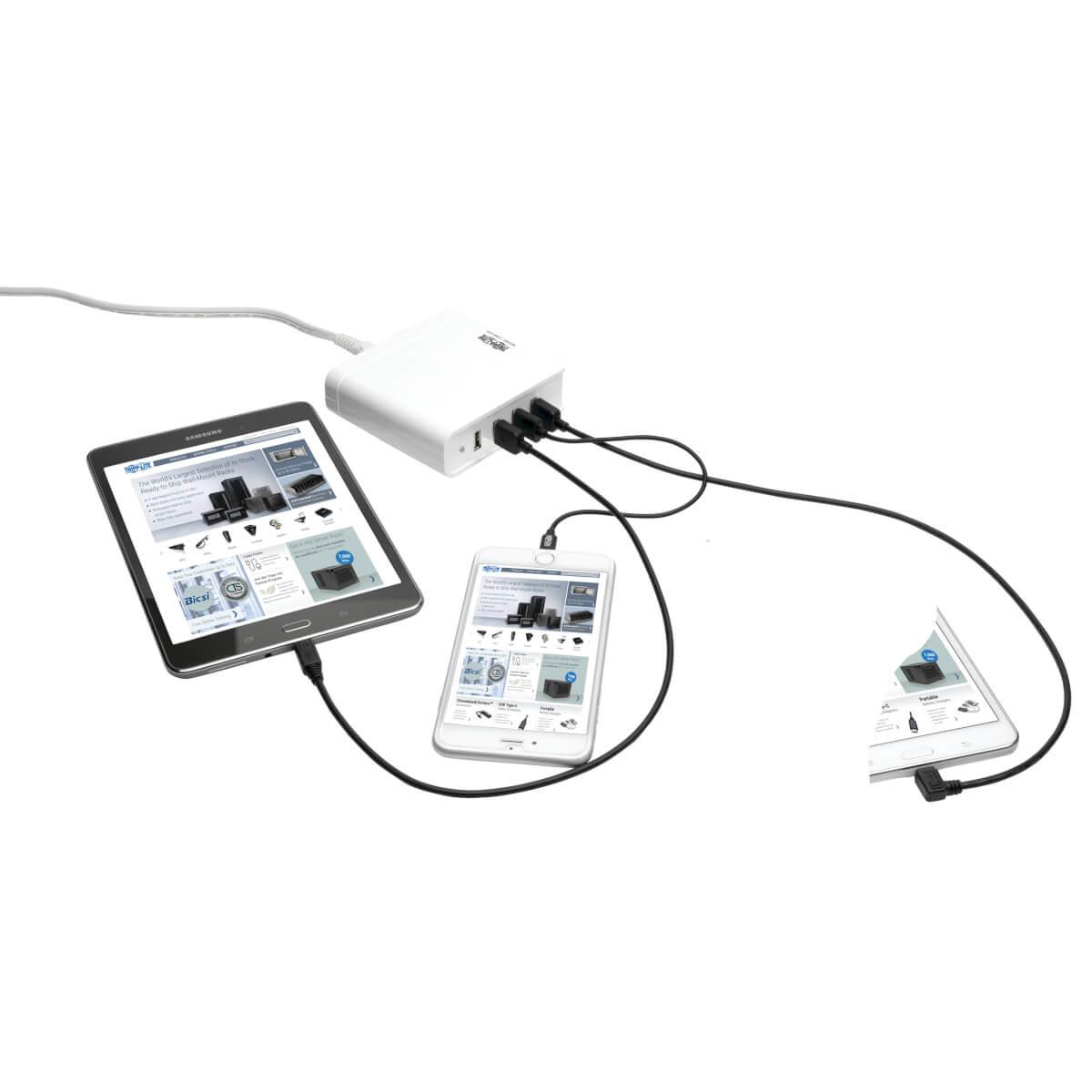 TRIPP LITE USB Charging Station 4-Port 5V 6A/30W USB Charger Output UK Version