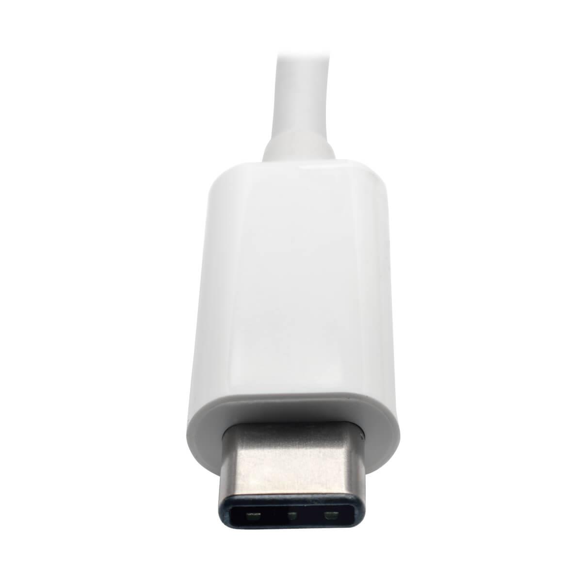 TRIPP LITE USB 3.1 Gen 1 USB-C to DVI External Video Adapter with USB-A Hub USB-C PD Charging Port & Gbe Port