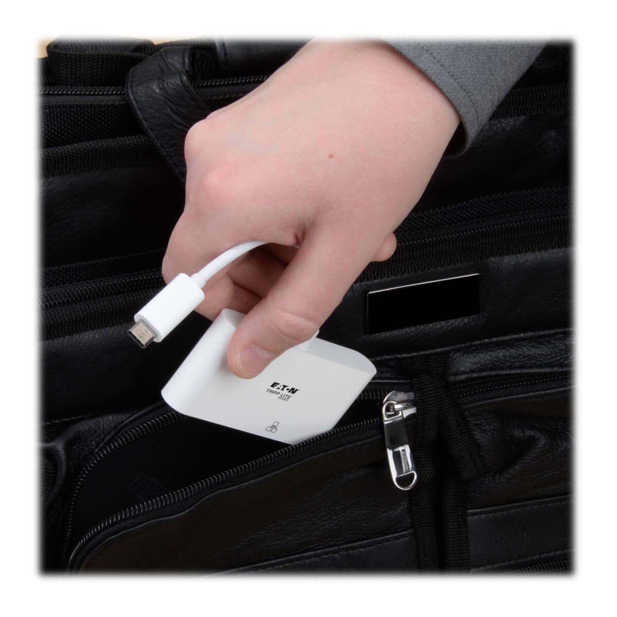 TRIPP LITE USB 3.1 Gen 1 USB-C to DVI DisplayPort Alternate Mode External Video Adapter (U444-06N-DU-C)
