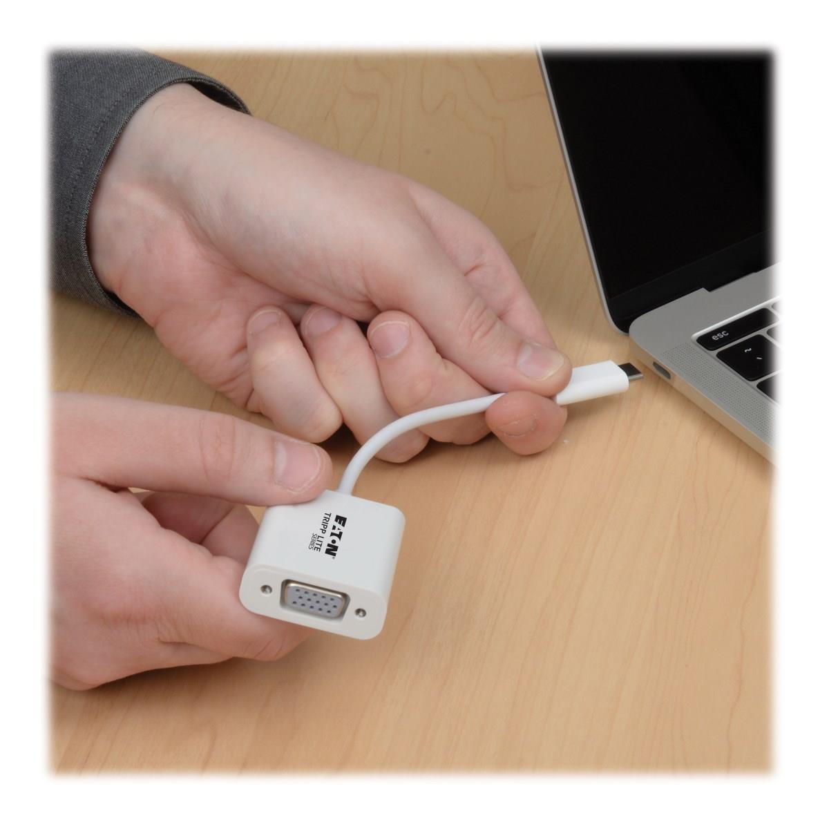TRIPP LITE USB 3.1 Gen 1 to VGA DP Alternate Mode Dual/Multi-Monitor External Video Graphics Card Adapter 1080p