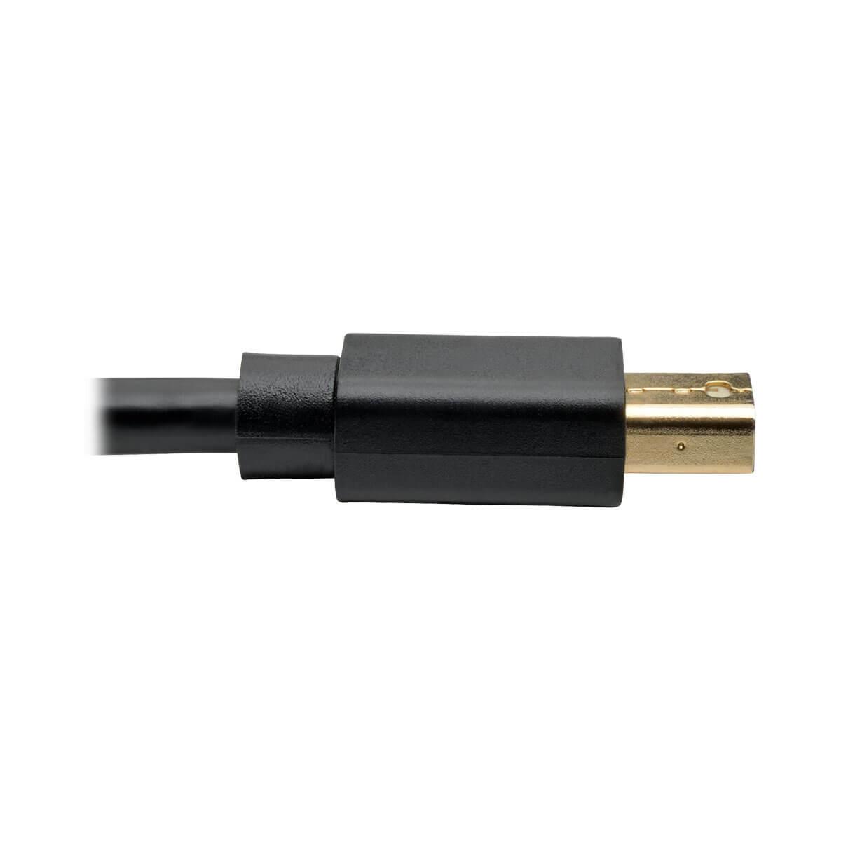 TRIPP LITE Mini DisplayPort to DisplayPort 4K @ 60 Hz Adapter Cable (M/M), 4096 x 2160 (4K x 2K), Black 1.8m