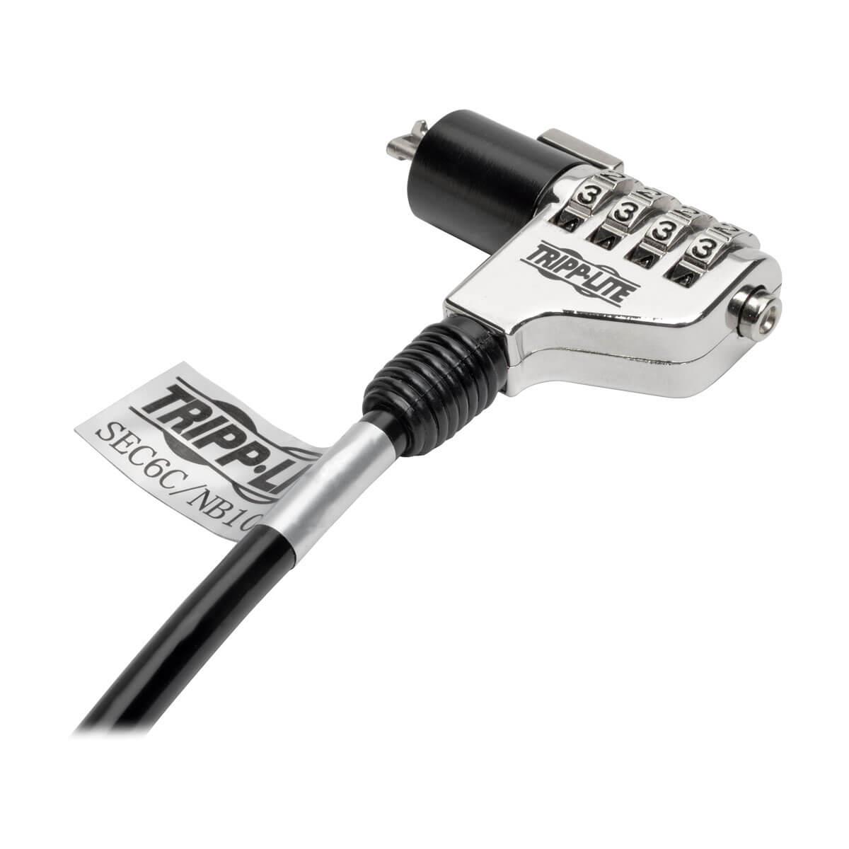 TRIPP LITE Combination Laptop Security Lock 6ft 1.8m Cable