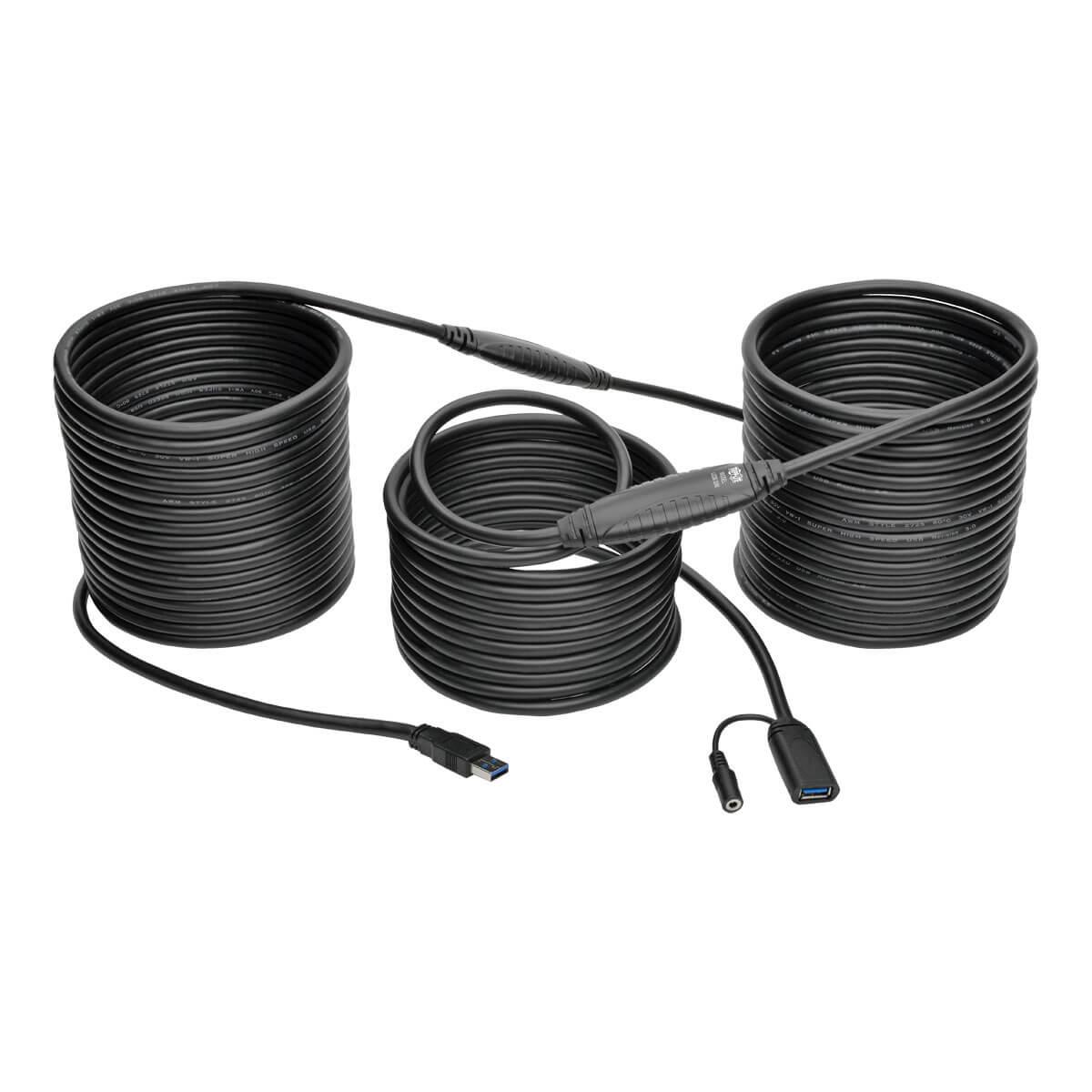 TRIPP LITE USB 3.0 SuperSpeed Active Extension Repeater Cable (USB-A M/F), 20m