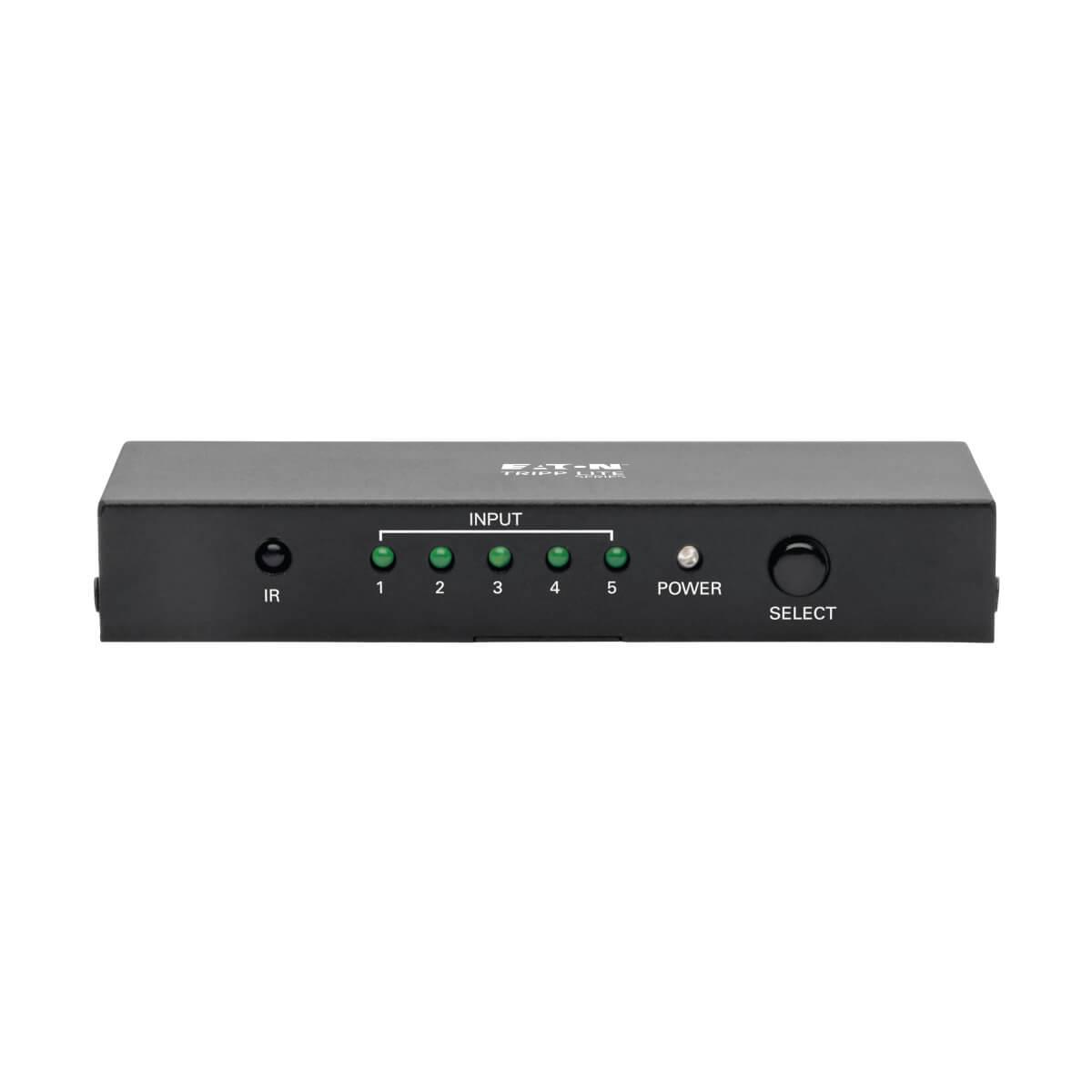 TRIPP LITE HDMI Switch 5-Port with Remote Control - 4K x 2K @ 60 Hz (HDMI F/5xF), 3D, HDMI 2.0, HDCP 2.2, EDID