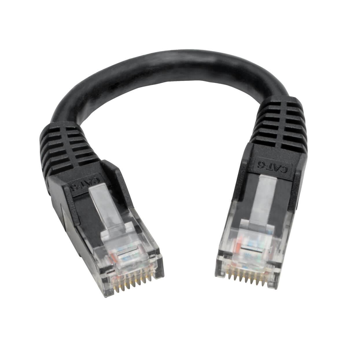 TRIPP LITE Patch cable - CAT6 - UTP - Snagless - 15cm - Black