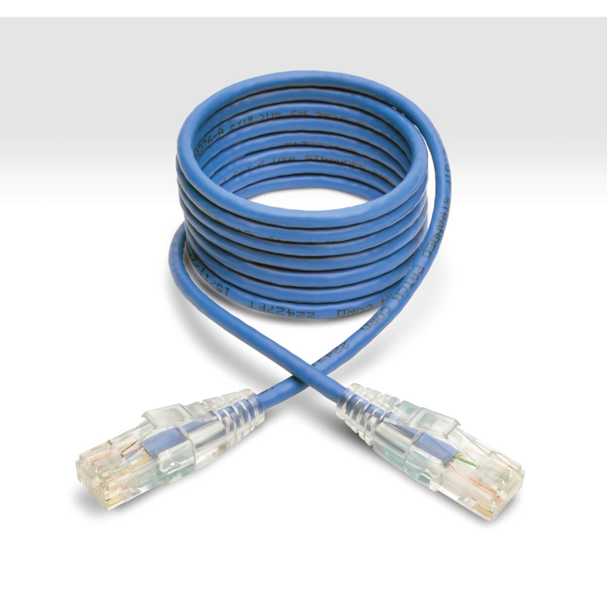 TRIPP LITE Patch cable Slim - CAT6 - UTP - Snagless - 2m - Blue