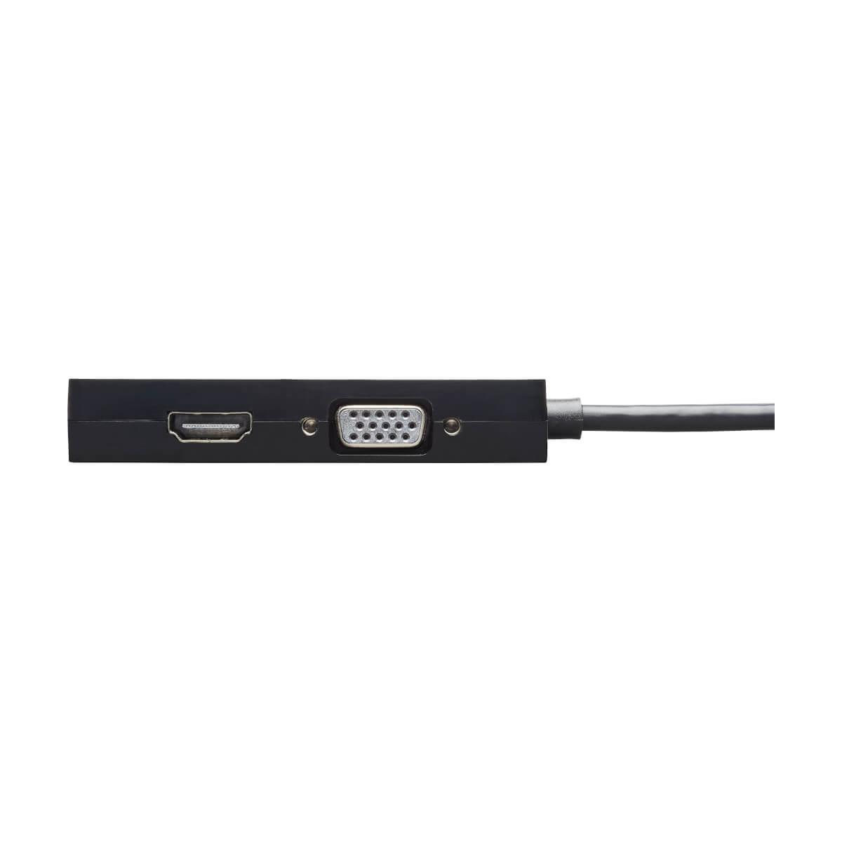 TRIPP LITE DisplayPort 1.2 to VGA/DVI/HDMI All-in-One Converter Adapter, 4K x 2K HDMI @ 60 Hz