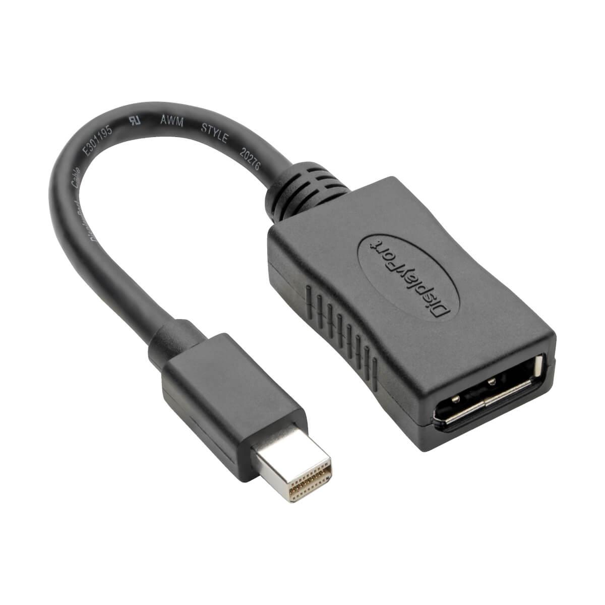 TRIPP LITE Mini DisplayPort to DisplayPort Adapter - 4K x 2K @ 60 Hz, Keyspan, Black 15cm