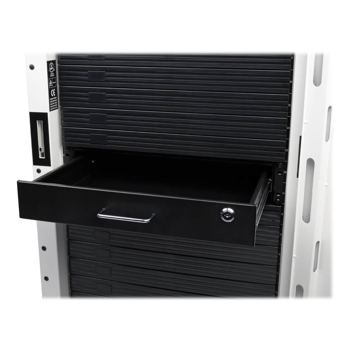 TRIPP LITE SmartRack 2U Locking Rack-Mount Storage Drawer