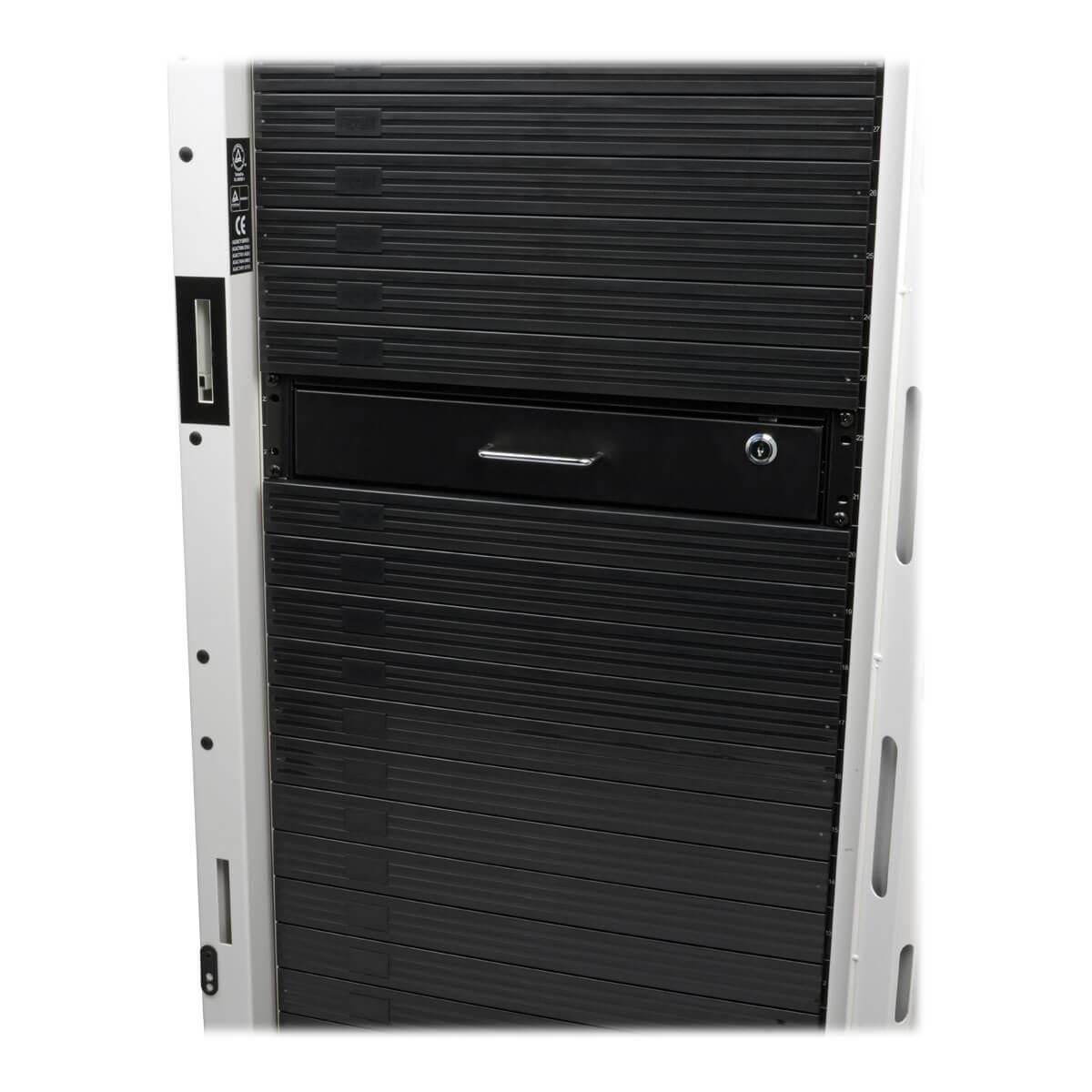 TRIPP LITE SmartRack 2U Locking Rack-Mount Storage Drawer