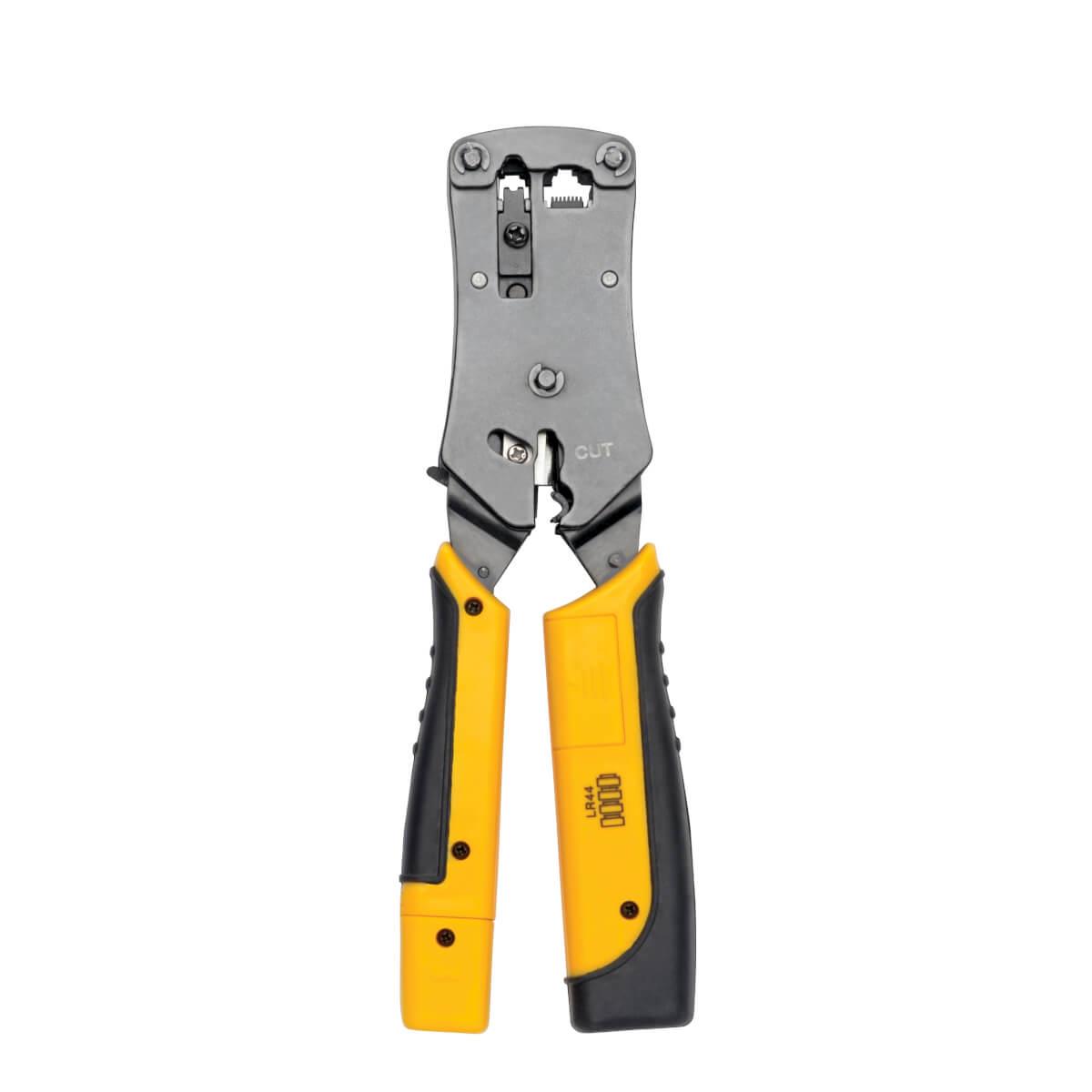 TRIPP LITE RJ11/RJ12/RJ45 Wire Crimper with Built-in Cable Tester