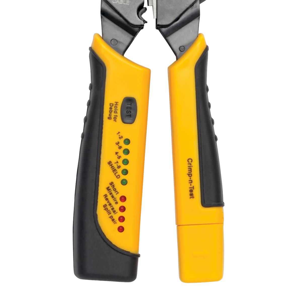TRIPP LITE RJ11/RJ12/RJ45 Wire Crimper with Built-in Cable Tester