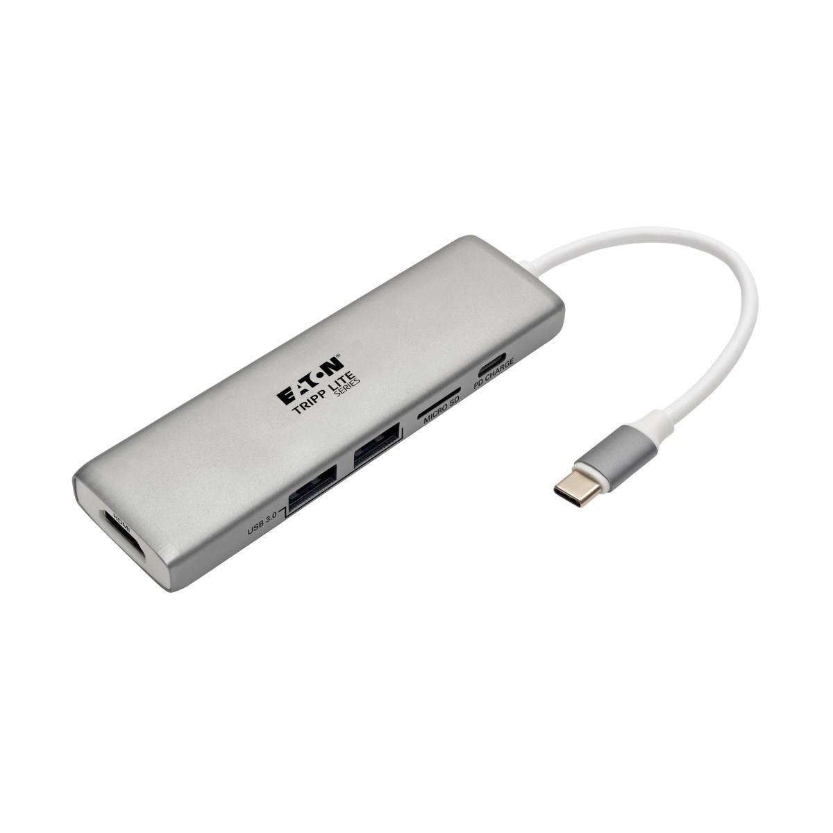 TRIPP LITE Docking Station USB-C - HDMI / Thunderbolt 3 / PD Charging / Micro SD - 60w Power delivery