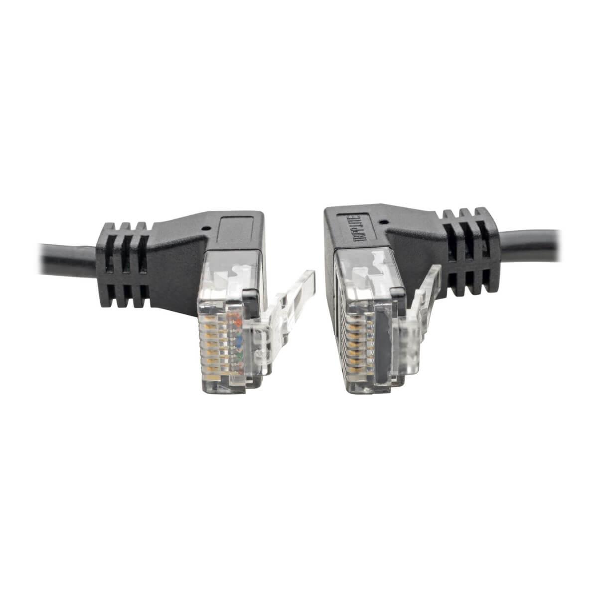 TRIPP LITE Patch cable Right-Angle - CAT6 - UTP - Snagless - 60cm - Black