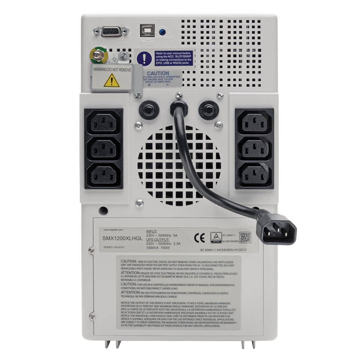 TRIPP LITE SmartPro Medical-Grade UPS, Line Interactive, Lithium Battery, 6 Outlets - 230V, 1kVA, 750W, Full Isolation
