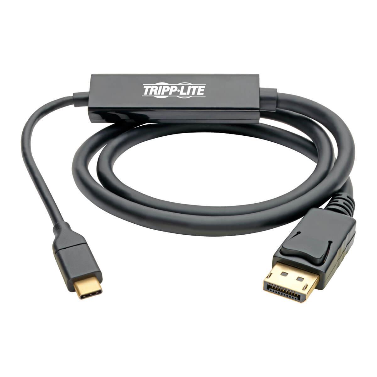 TRIPP LITE USB-C to DisplayPort Cable, 4K @ 60Hz, Thunderbolt 3 - 91cm