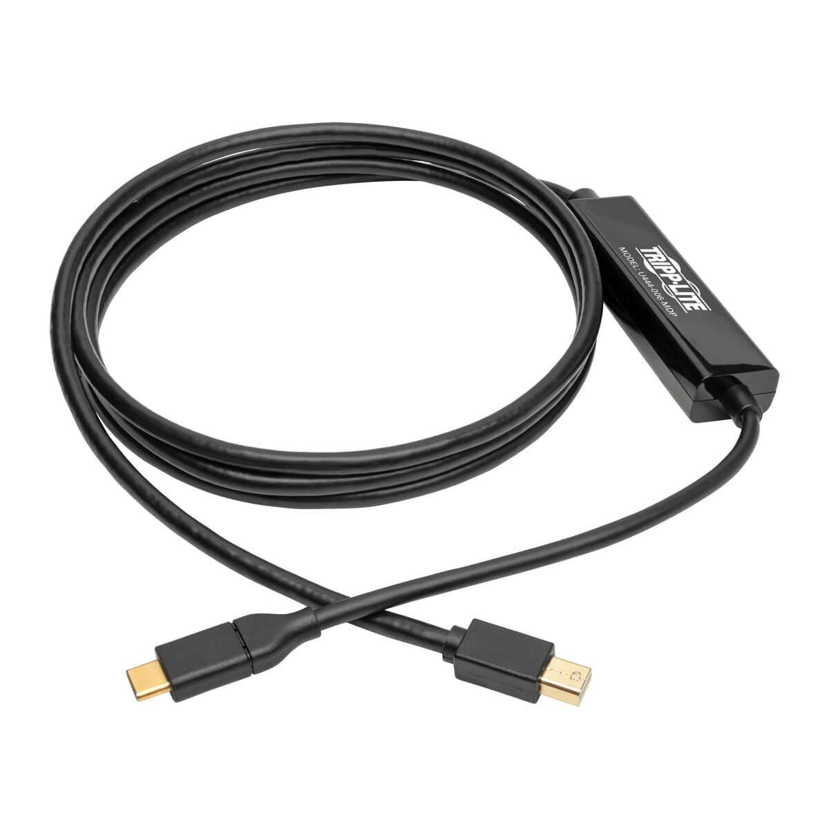 TRIPP LITE USB 3.1 Gen 1 USB-C to Mini DisplayPort 4K Adapter Cable (M/M), Thunderbolt 3 Compatible, 4K @60Hz - 6ft 1.8m