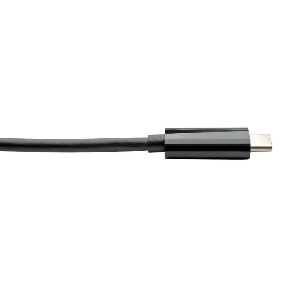 TRIPP LITE USB-C to DVI Adapter with PD Charging - USB 3.1, Thunderbolt 3, 1080p, Black