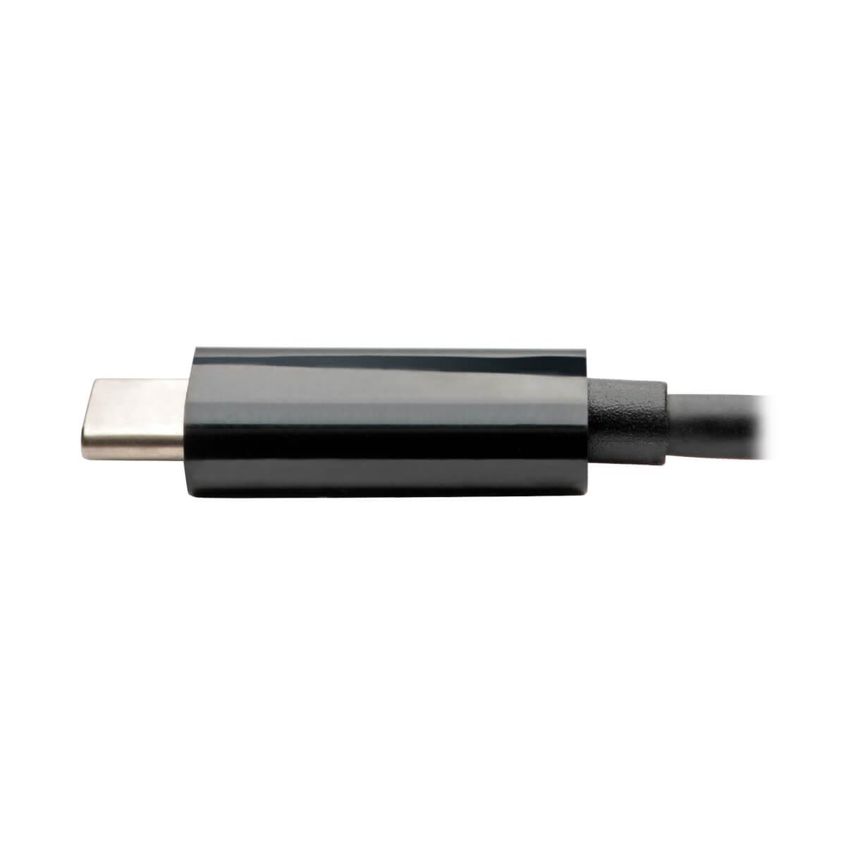 TRIPP LITE USB-C to VGA Adapter with PD Charging - USB 3.1 Gen 1, 1920 x 1080 (1080p), Thunderbolt 3, Black