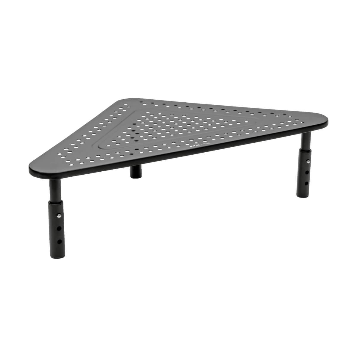 TRIPP LITE Monitor Riser for Desk, 12x20in - Height Adjustable, Corner, Metal, Black