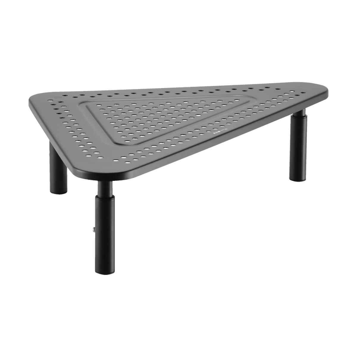 TRIPP LITE Monitor Riser for Desk, 12x20in - Height Adjustable, Corner, Metal, Black