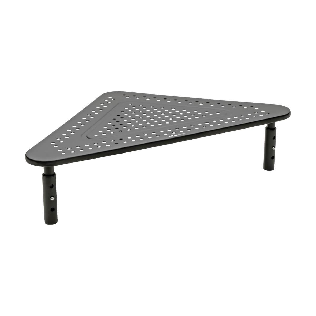 TRIPP LITE Monitor Riser for Desk, 12x20in - Height Adjustable, Corner, Metal, Black