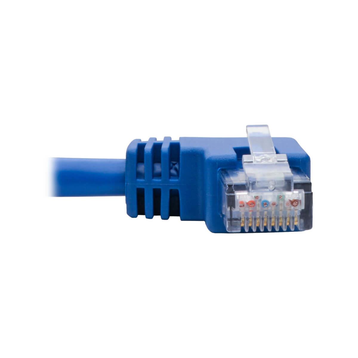 TRIPP LITE Patch Cable - CAT6 - molded - 30cm - Blue - Left Angle