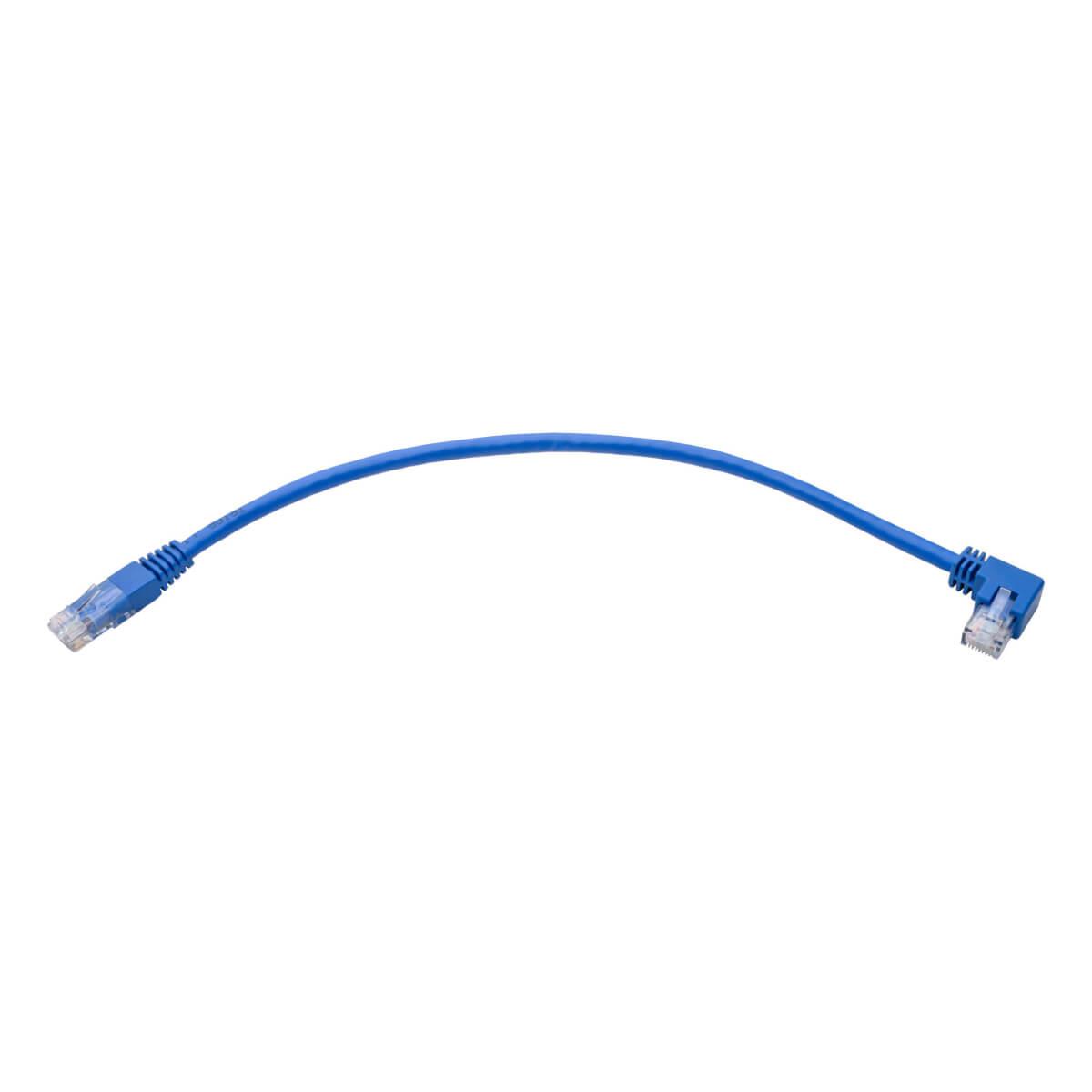 TRIPP LITE Patch Cable - CAT6 - molded - 30cm - Blue - Left Angle