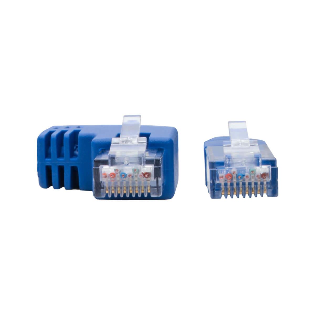 TRIPP LITE Patch Cable - CAT6 - molded - 30cm - Blue - Left Angle