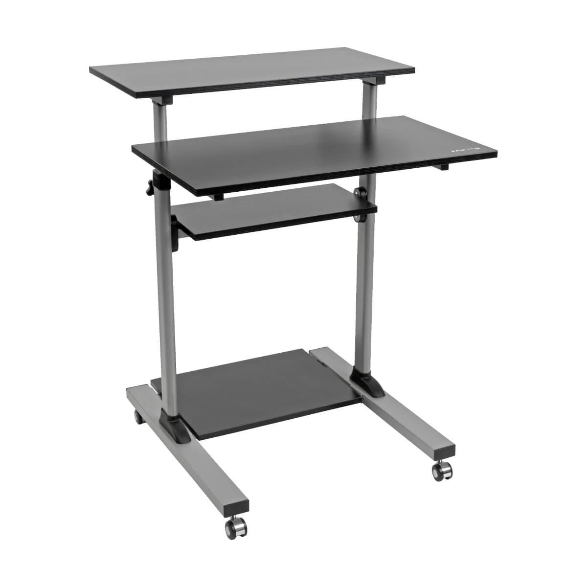 TRIPP LITE Mobile Standing Desk/workstation On Wheels, Height Adjustable