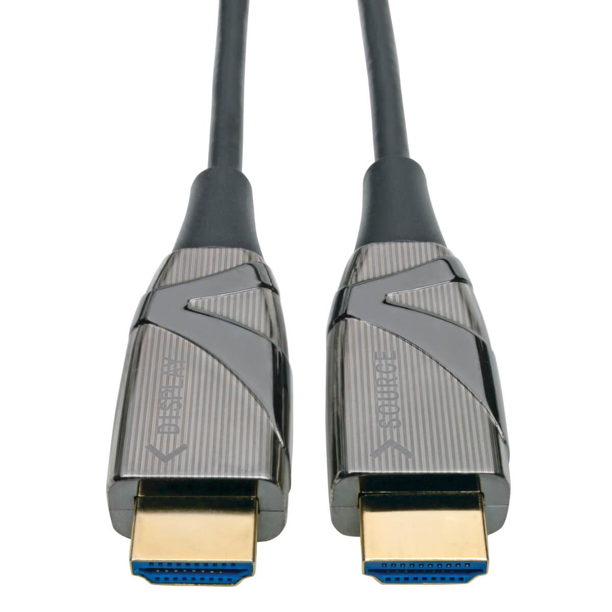 TRIPP LITE High-Speed HDMI 2.0 Fiber Active Optical Cable (AOC) - 4K x 2K HDR @ 60 Hz, 4:4:4, M/M, Black, 10M