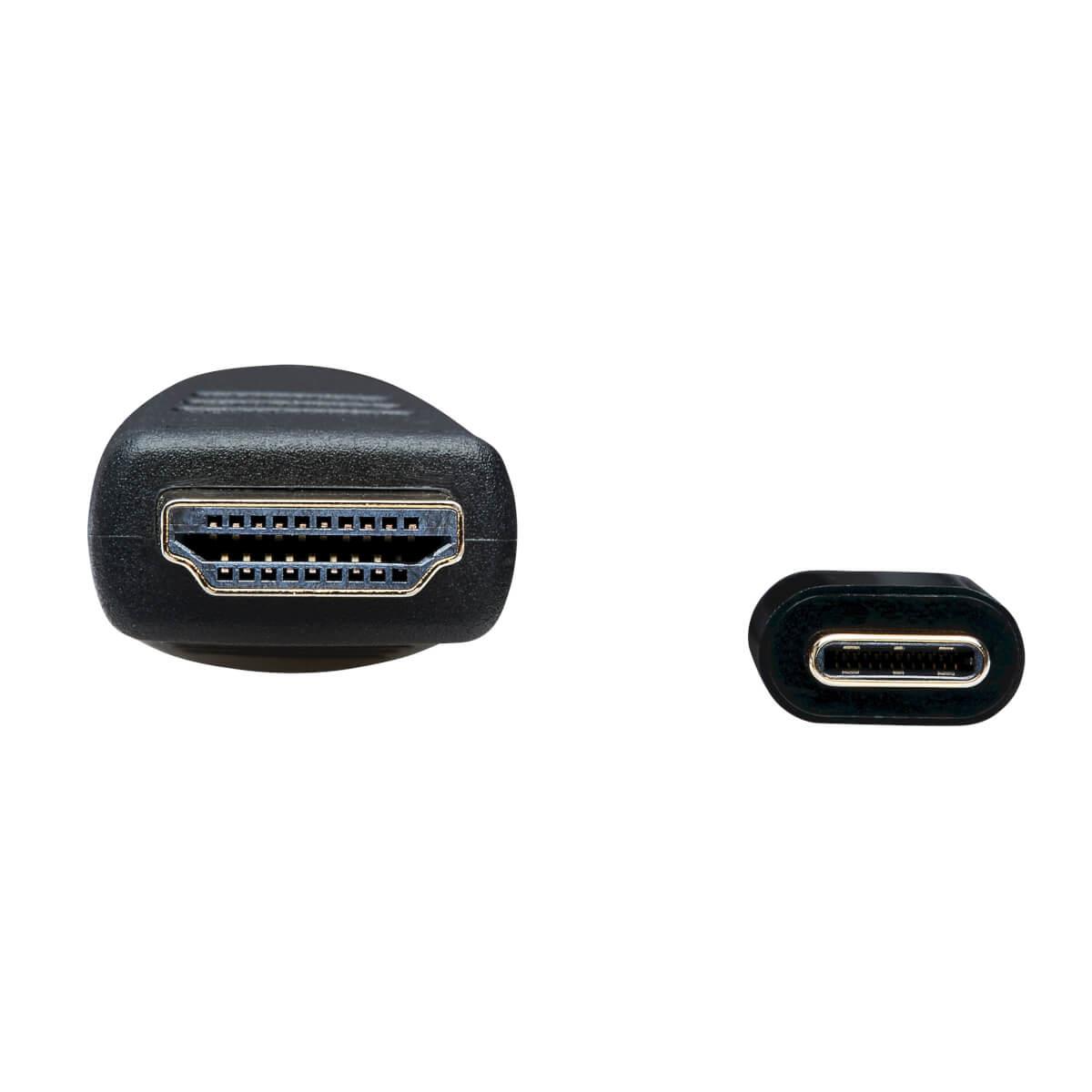TRIPP LITE USB-C to HDMI Adapter Cable (M/M) - 3.1, Gen 1, Thunderbolt 3, 4K @ 60 Hz, Converter in Middle of Cable, Black - 91cm