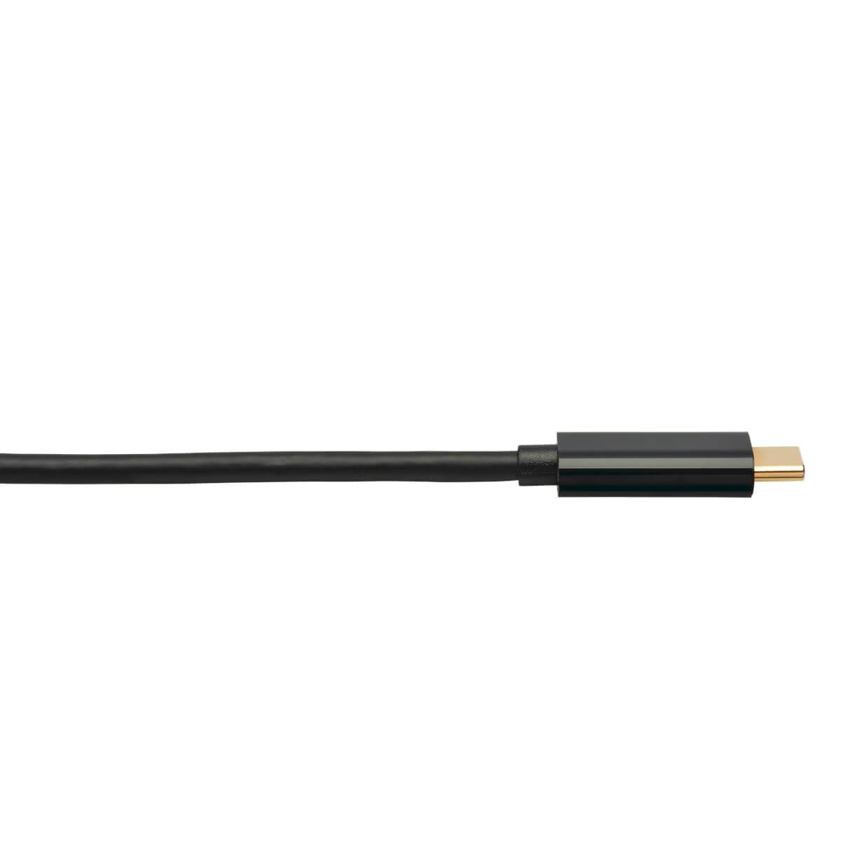 TRIPP LITE USB-C to HDMI Adapter Cable (M/M) - 3.1, Gen 1, Thunderbolt 3, 4K @ 60 Hz, Converter in Middle of Cable, Black - 91cm