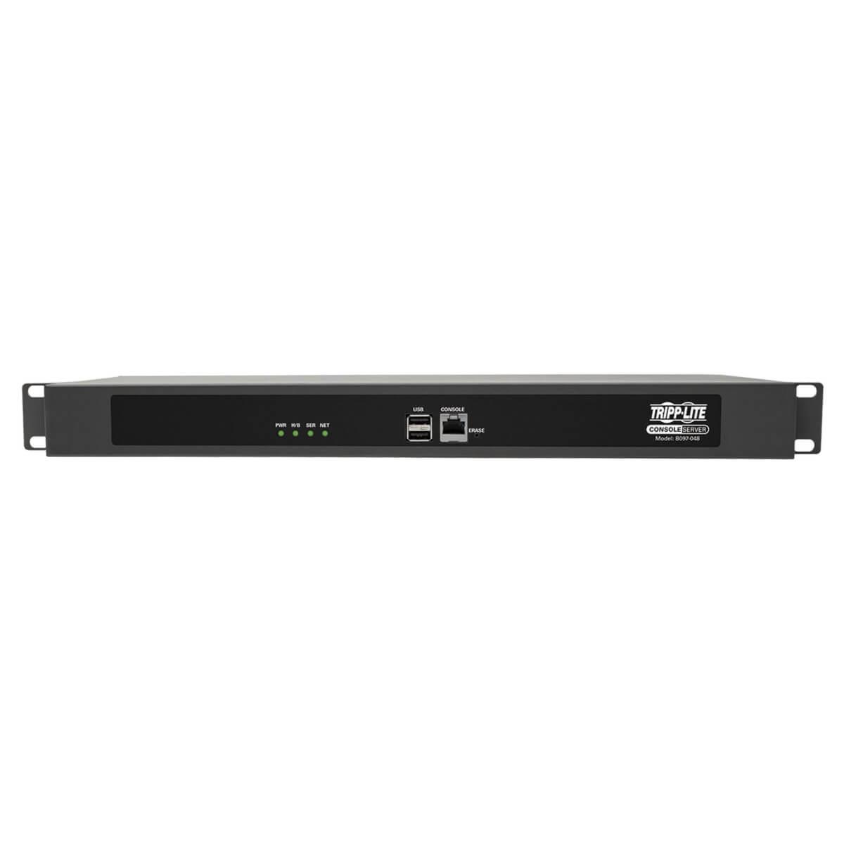 TRIPP LITE Serial Console Server 48-Port USB Ports (2) - Dual GbE NIC, 4 GB Flash, Desktop/1U Rack, CE, TAA
