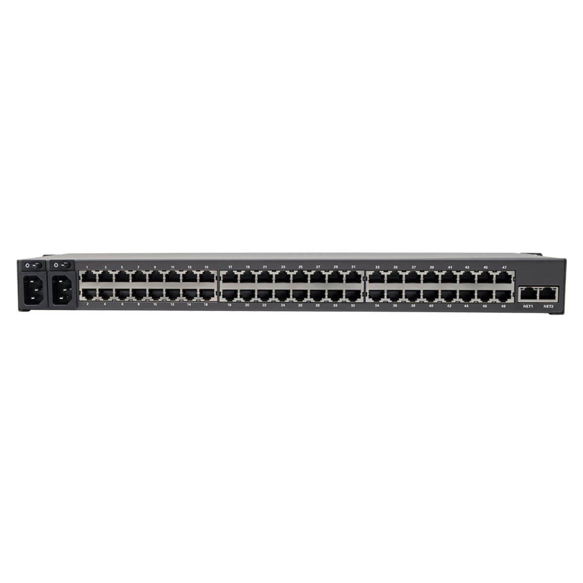 TRIPP LITE Serial Console Server 48-Port USB Ports (2) - Dual GbE NIC, 4 GB Flash, Desktop/1U Rack, CE, TAA