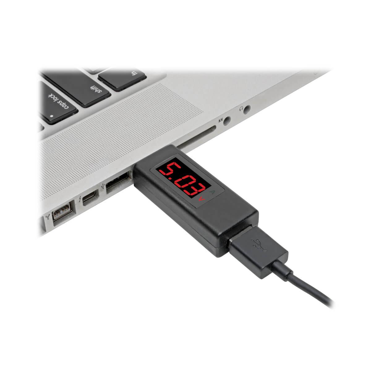 TRIPP LITE USB-A Voltage and Current Tester Kit - LCD Screen, USB 3.1 Gen 1, M/F