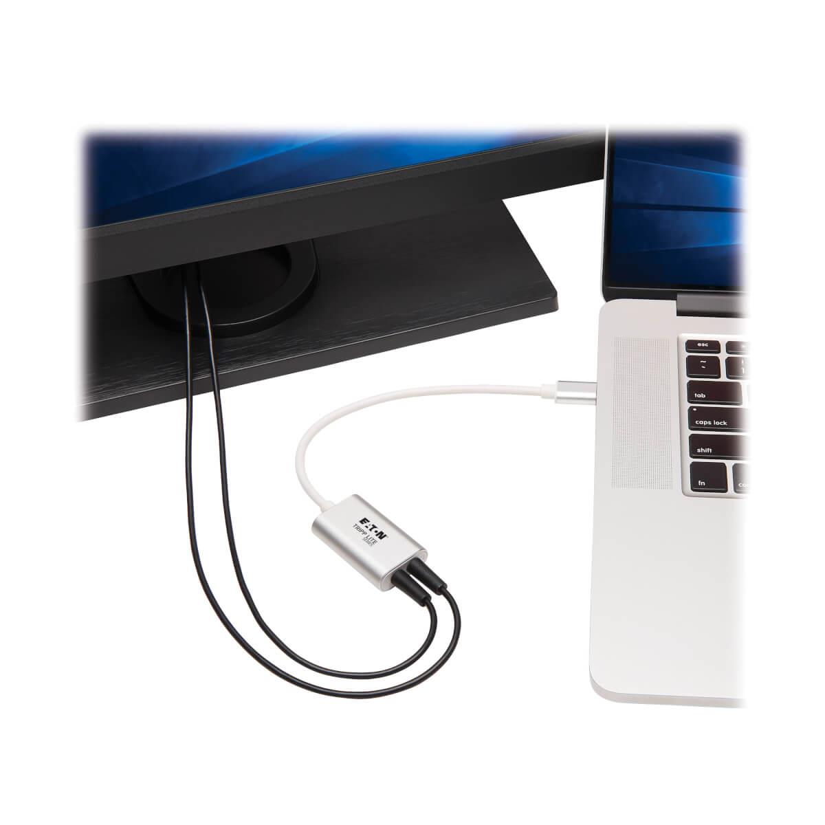 TRIPP LITE USB-C to 3.5 mm Stereo Audio Adapter - USB 2.0, Silver
