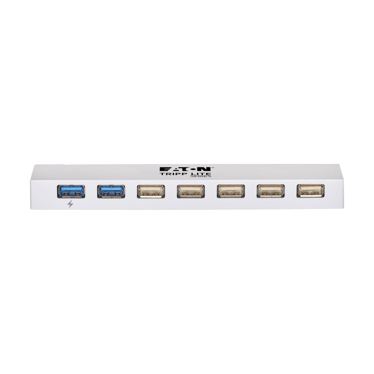 TRIPP LITE USB 3.0 / USB 2.0 Combo Hub 7-Port - USB Charging, 2 USB 3.0 & 5 USB 2.0 Ports