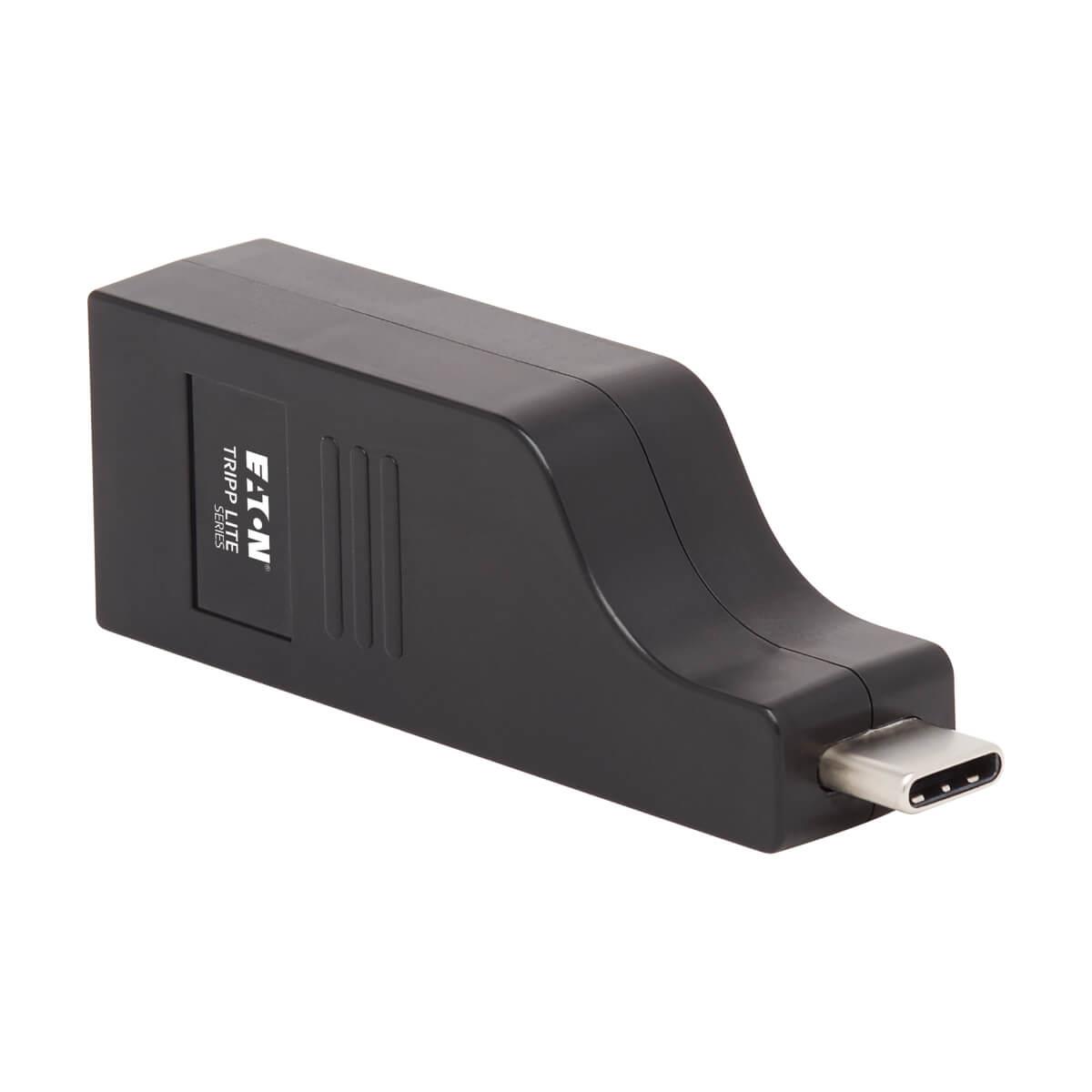 TRIPP LITE USB-C to DisplayPort Vertical Adapter (M/F) - USB 3.1, Gen 1, Thunderbolt 3, 3840 x 2160 (4K x 2K), Black