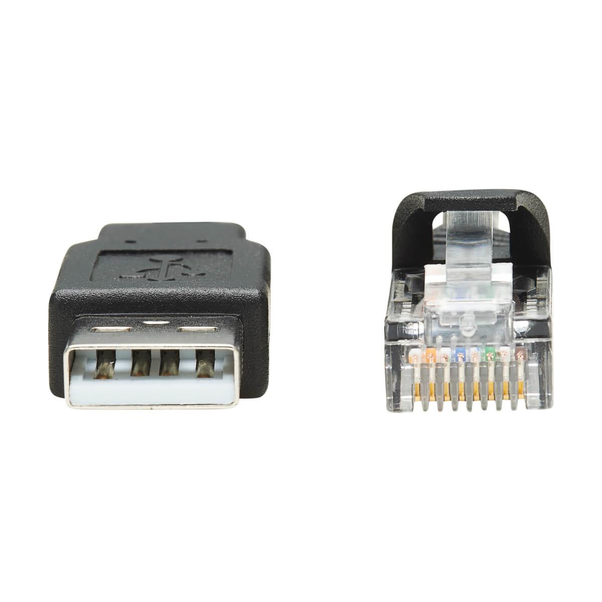TRIPP LITE USB-A to RJ45 Rollover Console Cable (M/M) - Cisco Compatible, 250 Kbps, 3m Black