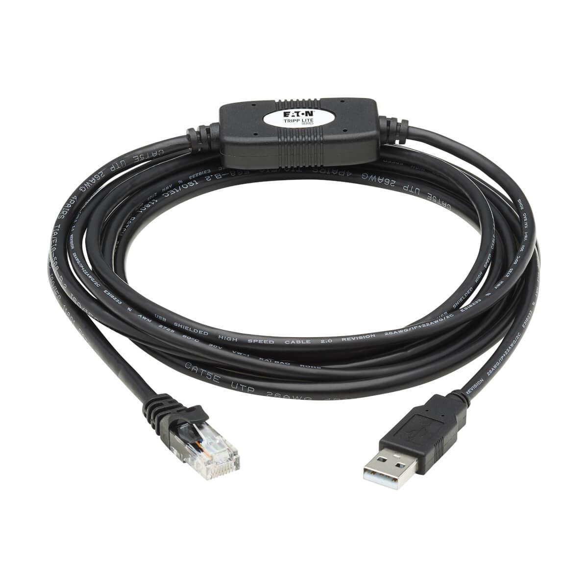 TRIPP LITE USB-A to RJ45 Rollover Console Cable (M/M) - Cisco Compatible, 250 Kbps, 3m Black