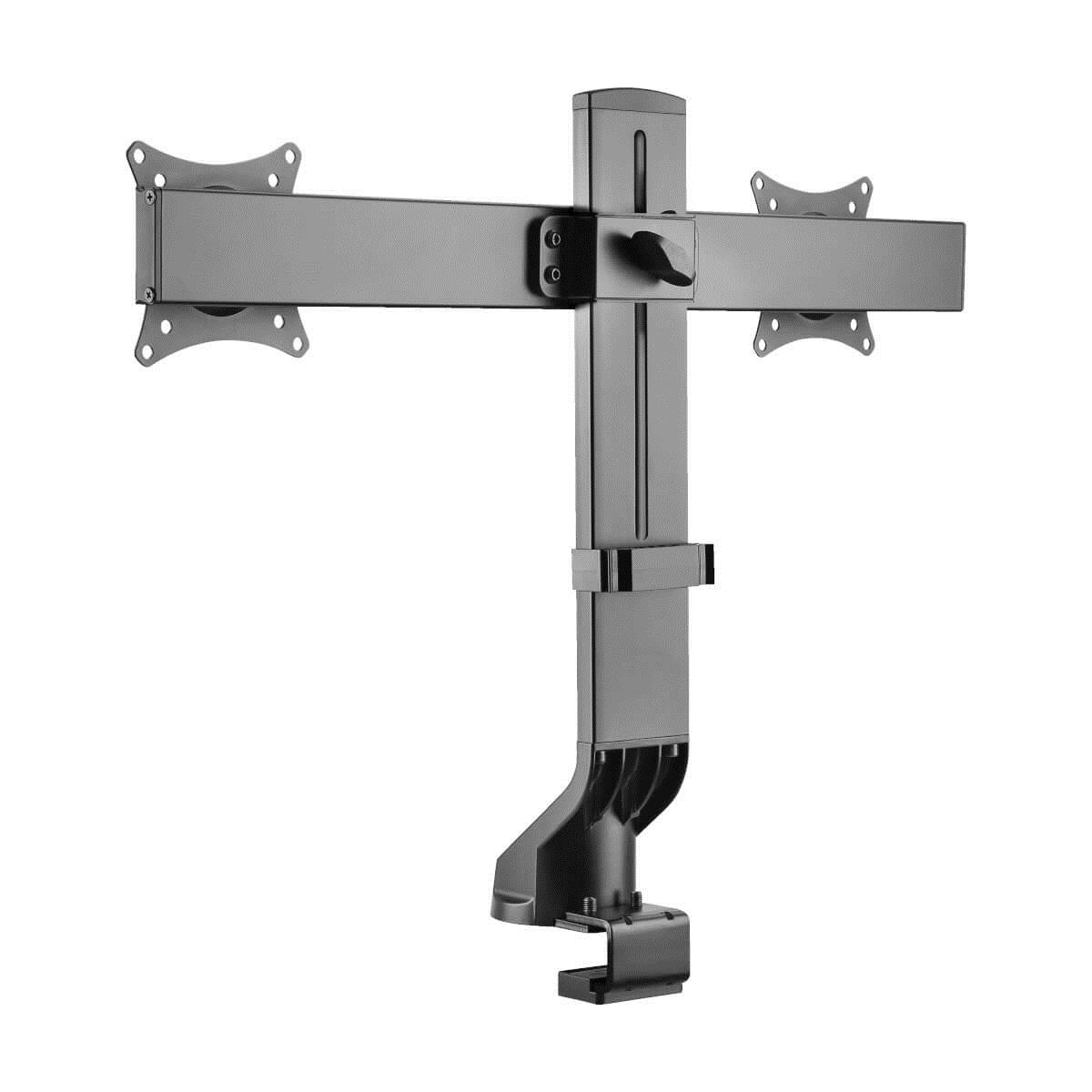 TRIPP LITE Dual-Display Monitor Arm with Desk Clamp and Grommet - Height Adjustable, 17in to 27in Monitors