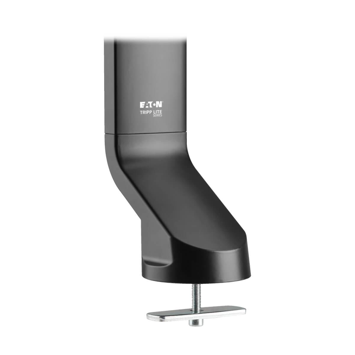 TRIPP LITE Dual-Display Monitor Arm with Desk Clamp and Grommet - Height Adjustable, 17in to 27in Monitors