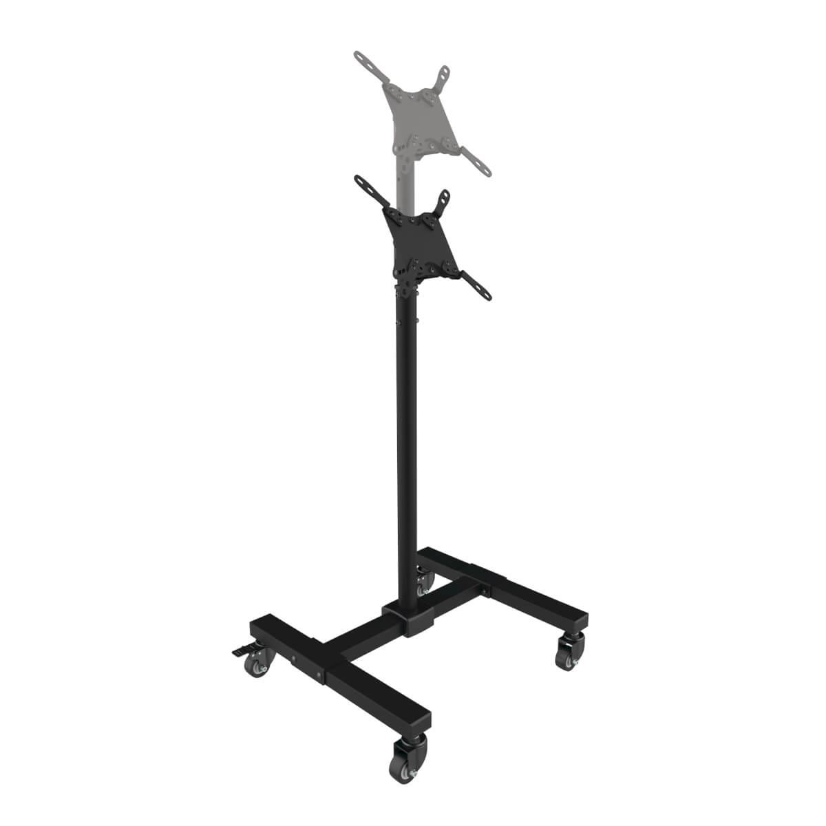 TRIPP LITE Mobile TV Stand - Height Adjustable, 13in to 42in TVs and Monitors, Locking Casters, Black