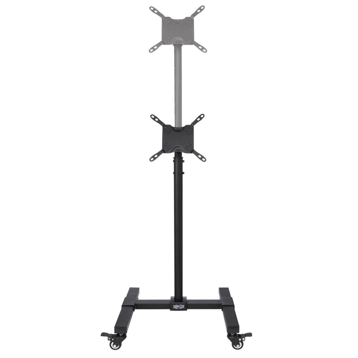 TRIPP LITE Mobile TV Stand - Height Adjustable, 13in to 42in TVs and Monitors, Locking Casters, Black