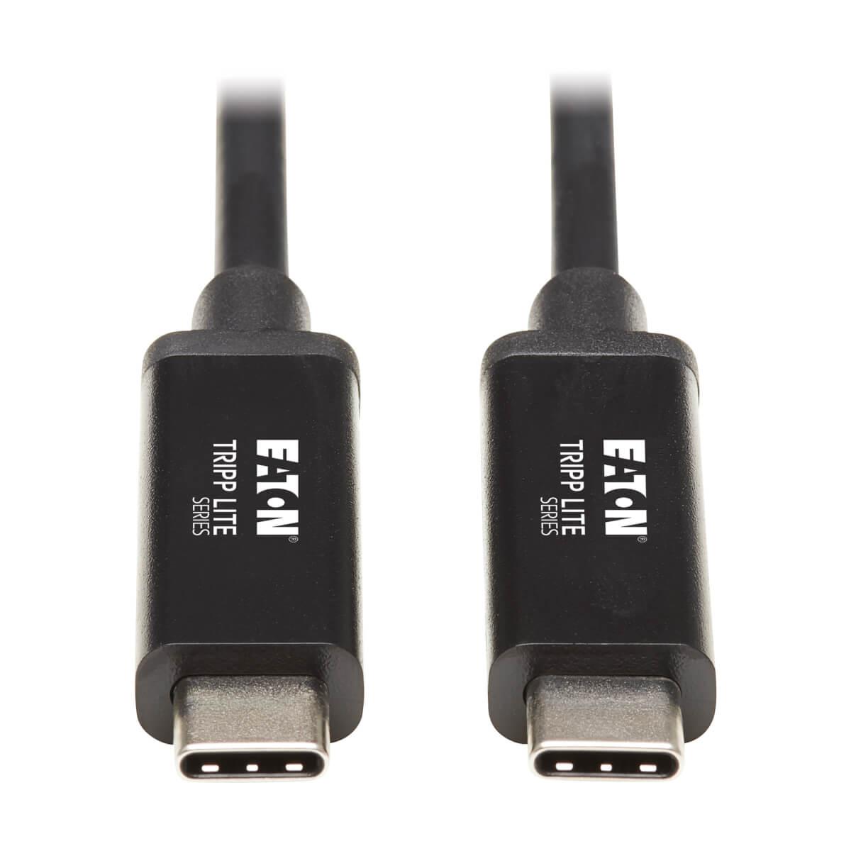 TRIPP LITE Thunderbolt 3 Passive Cable (M/M) - 20 Gbps, 5A 100W Power Delivery, 4K/60 Hz, 1.5m Black