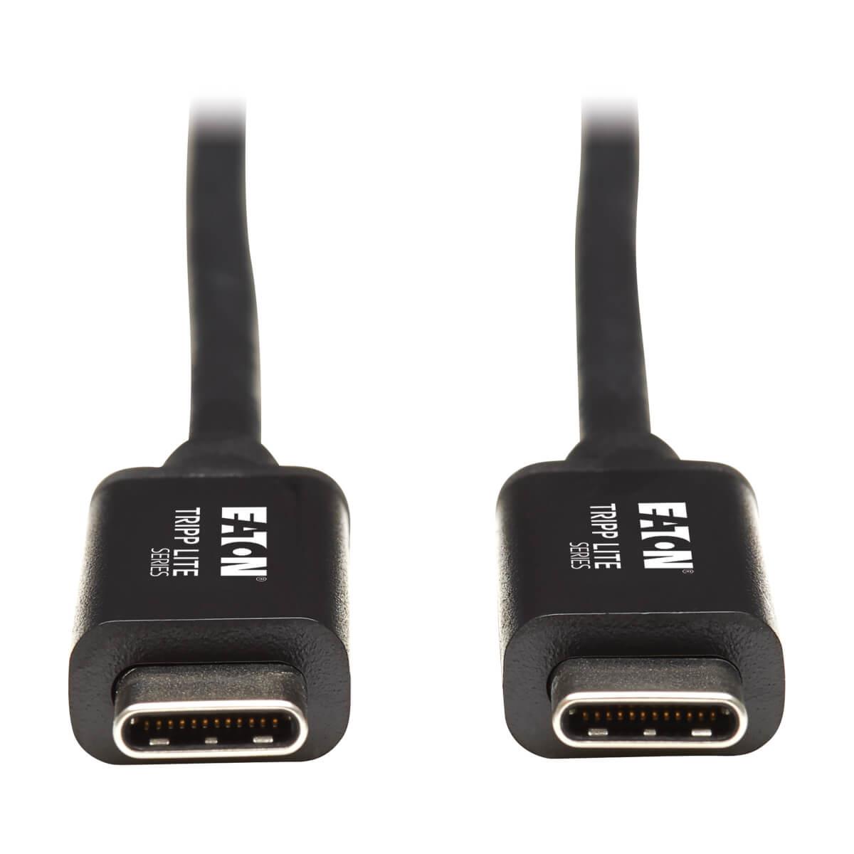 TRIPP LITE Thunderbolt 3 Passive Cable (M/M) - 20 Gbps, 5A 100W Power Delivery, 4K/60 Hz, 1.5m Black